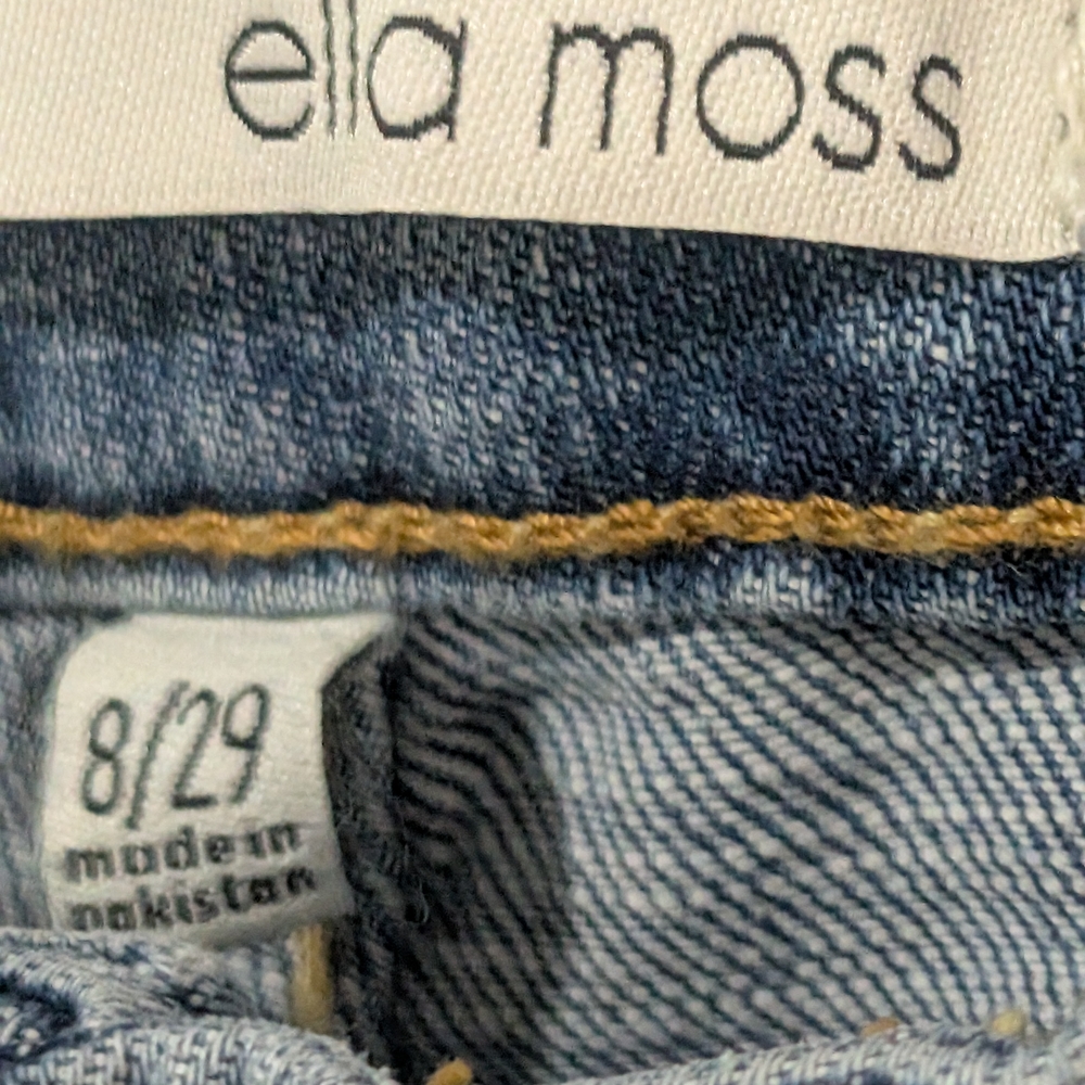 Ella Moss Light Blue Straight Leg Jeans - Picture 5 of 7